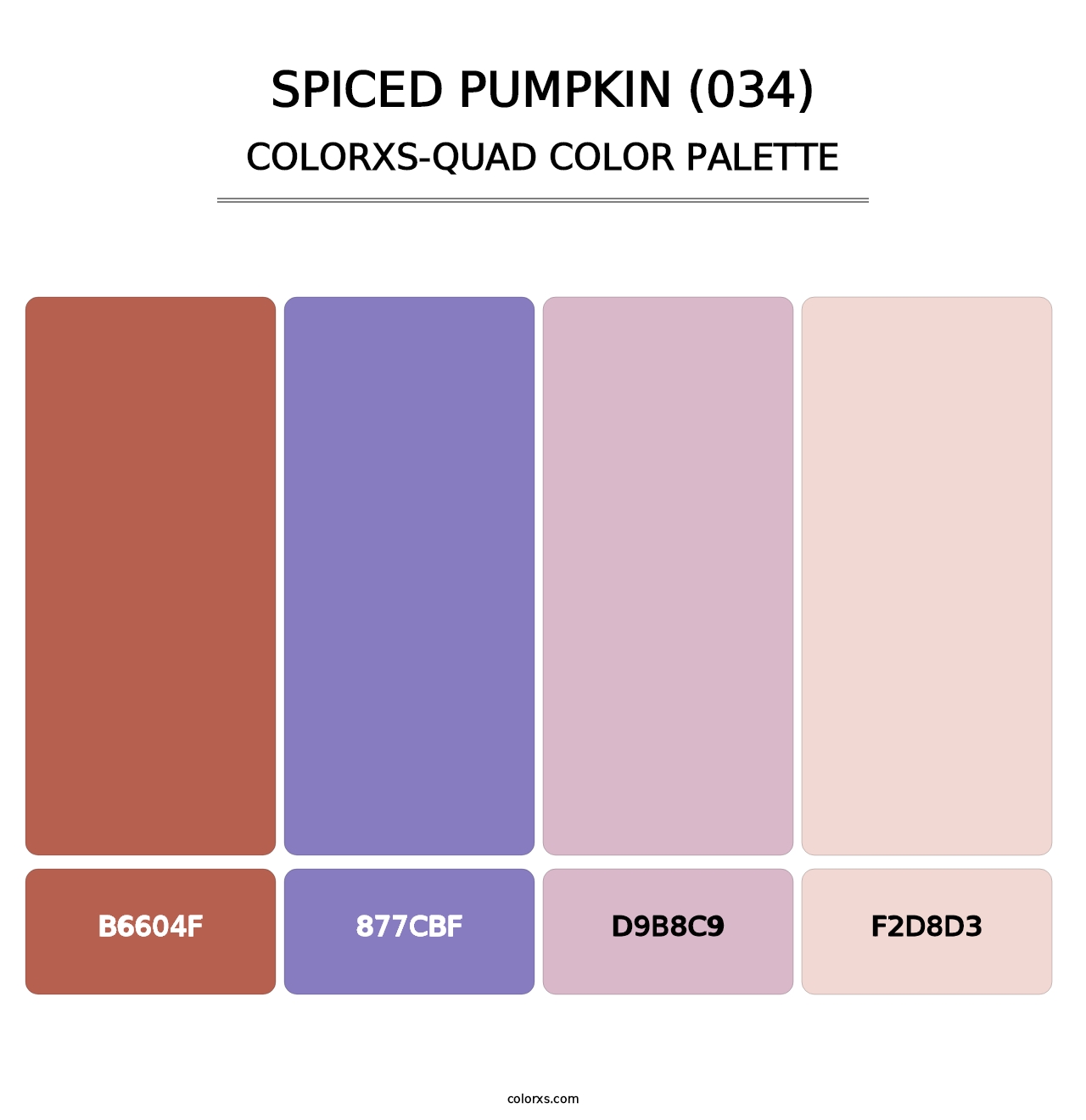Spiced Pumpkin (034) - Colorxs Quad Palette