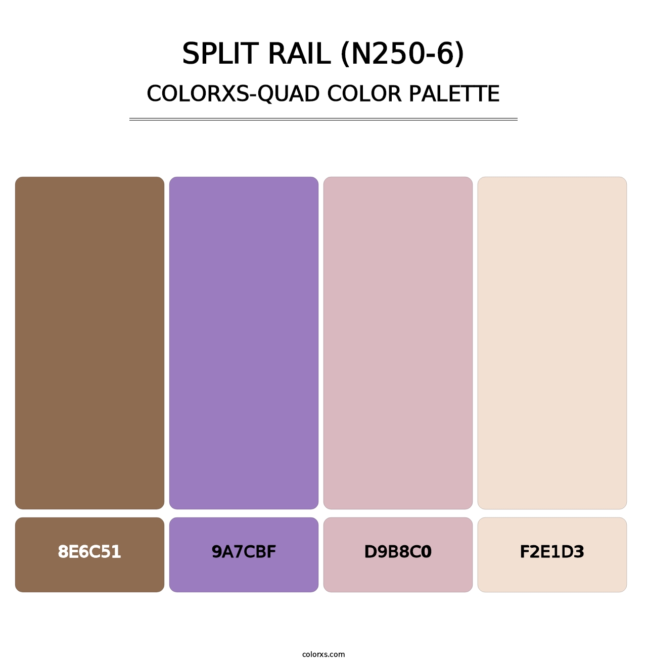 Split Rail (N250-6) - Colorxs Quad Palette