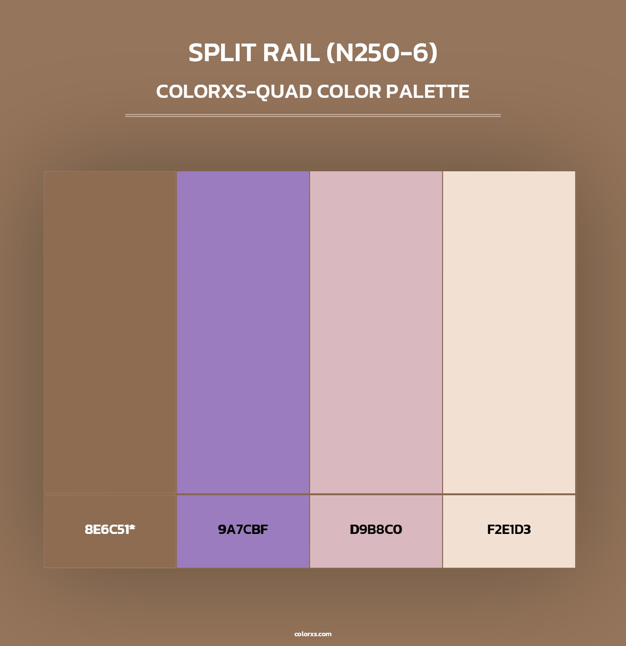 Split Rail (N250-6) - Colorxs Quad Palette