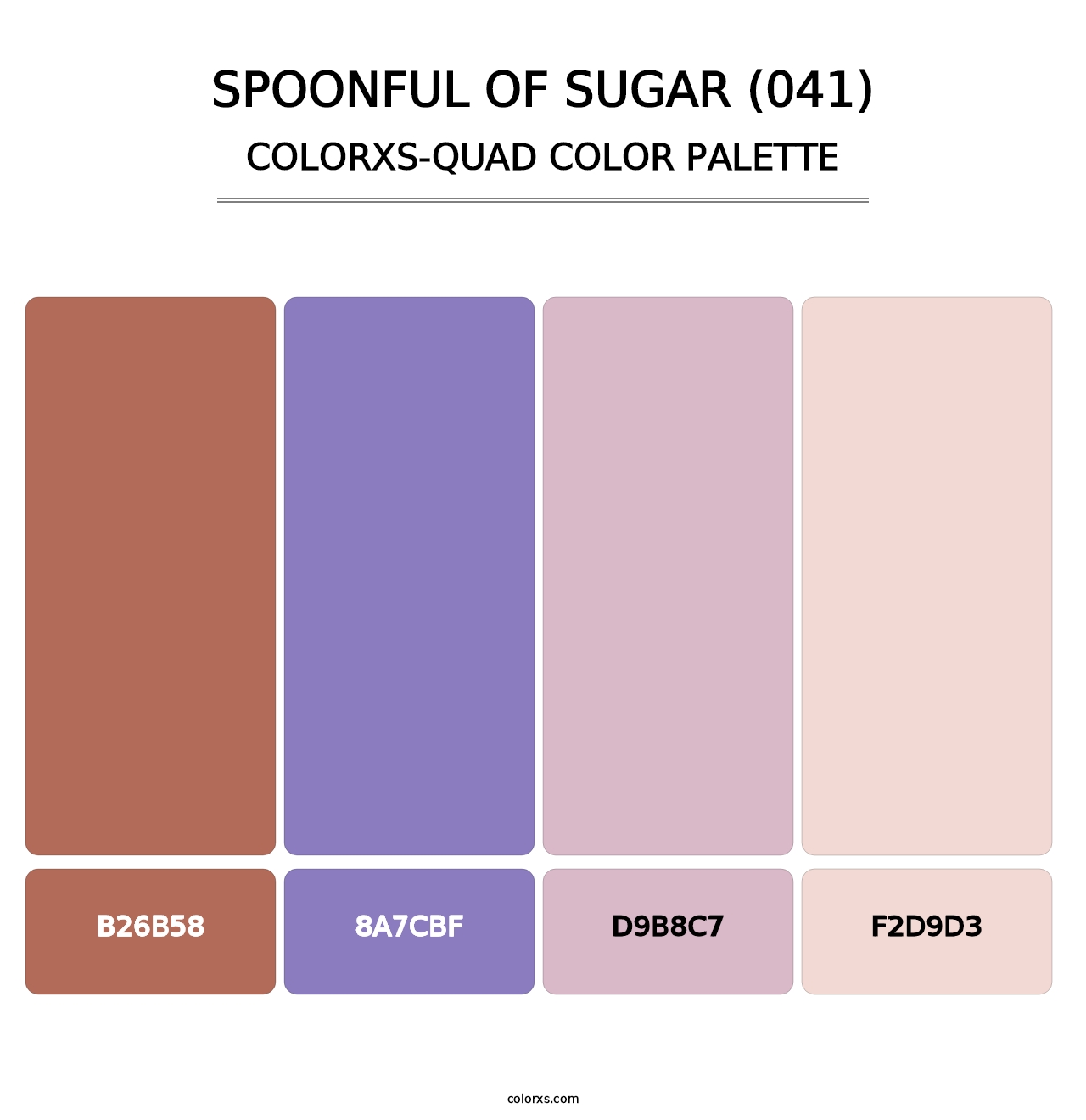 Spoonful of Sugar (041) - Colorxs Quad Palette