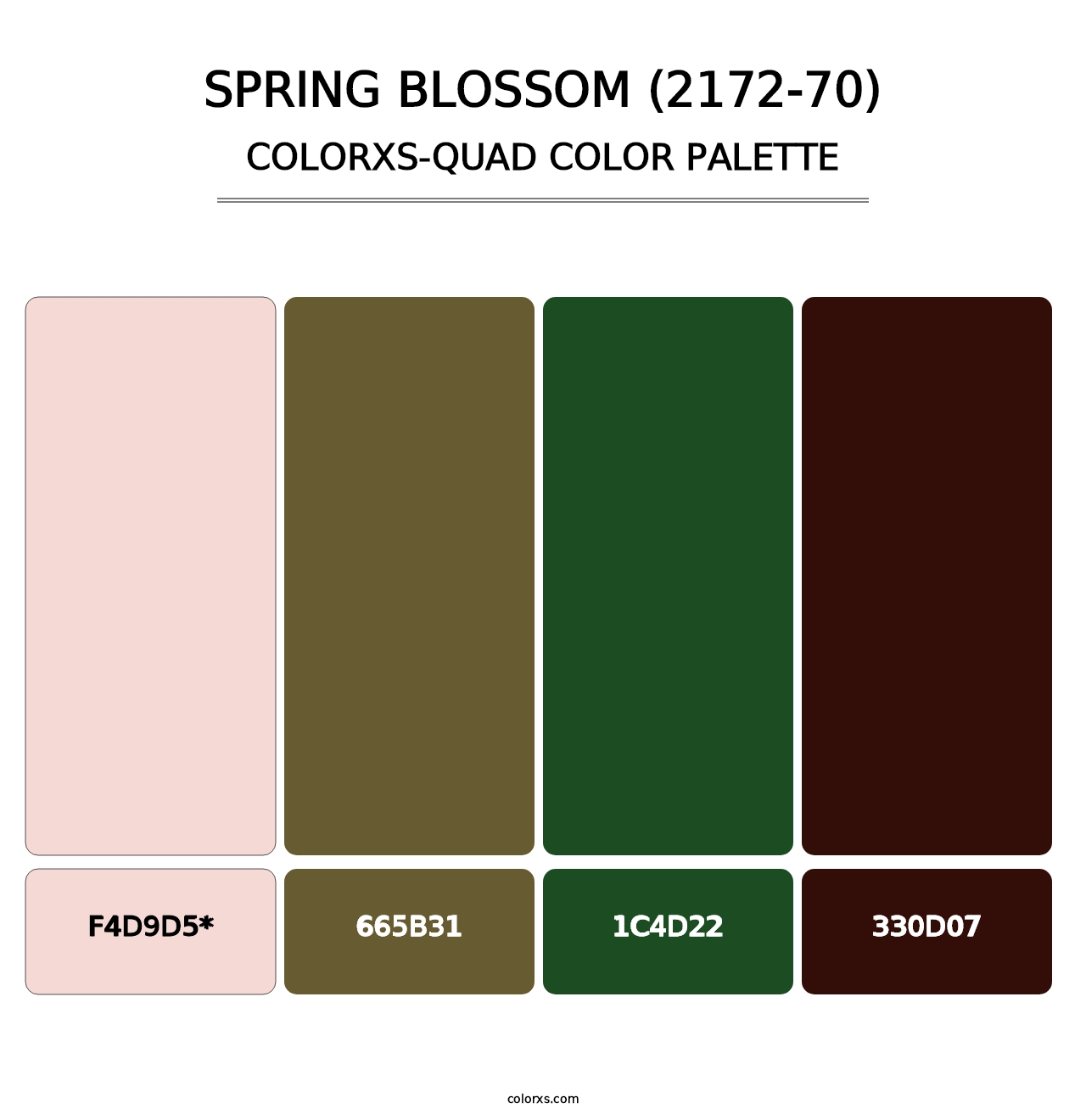 Spring Blossom (2172-70) - Colorxs Quad Palette