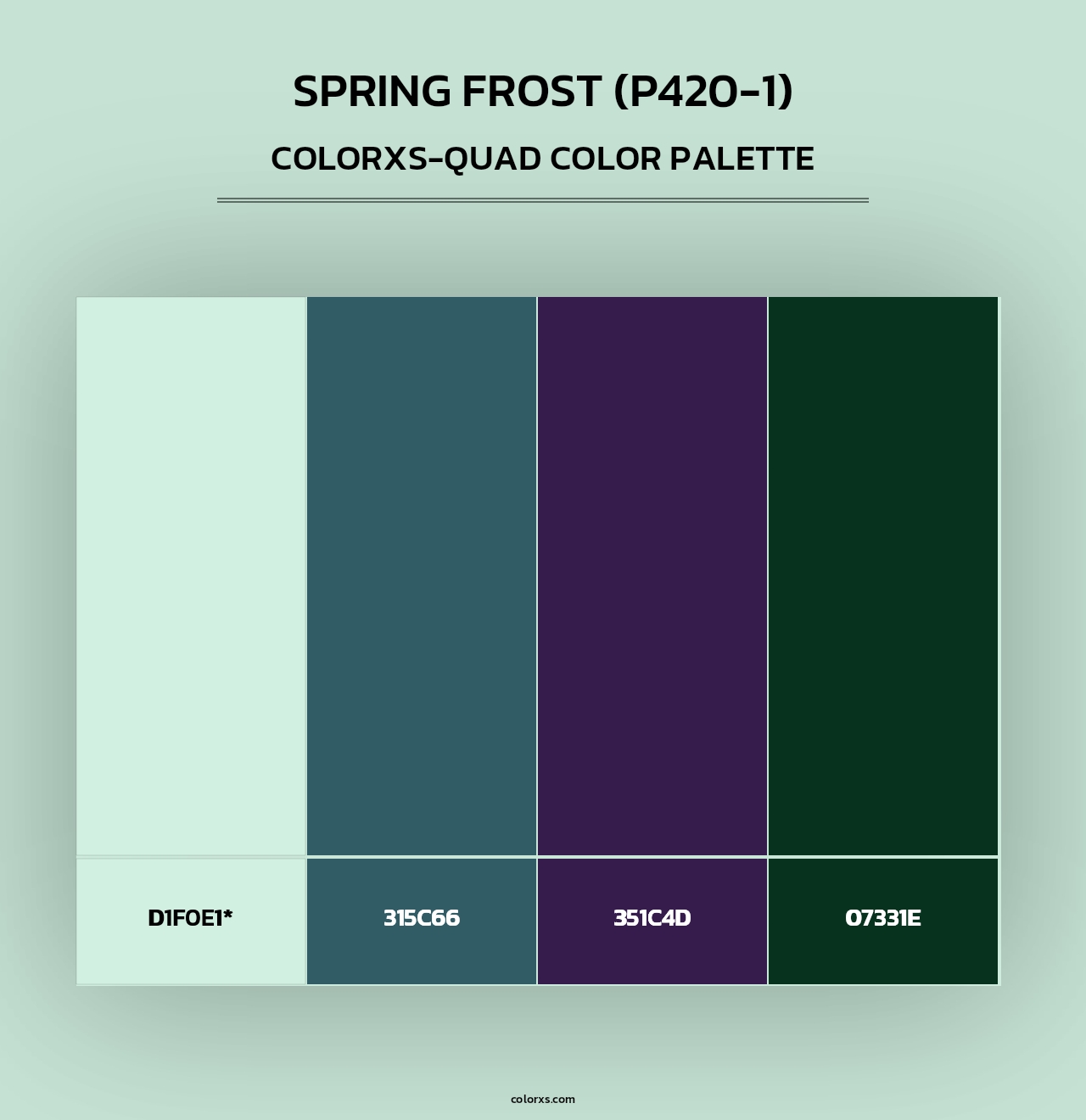 Spring Frost (P420-1) - Colorxs Quad Palette