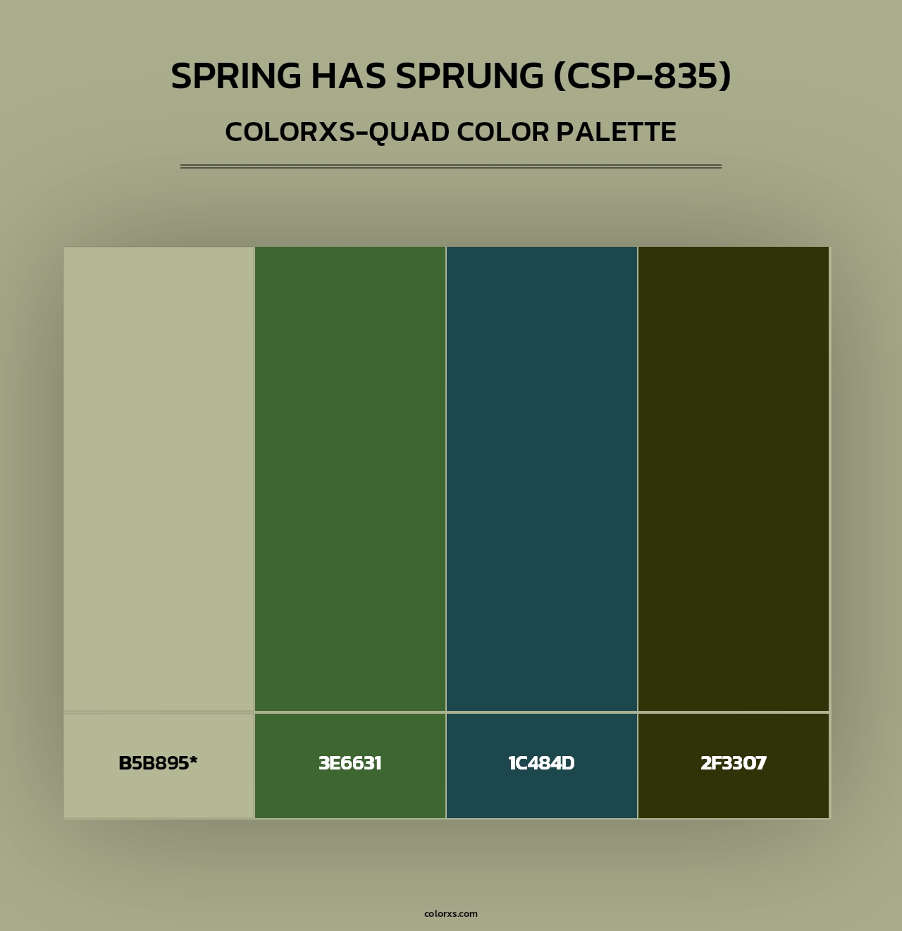Spring has Sprung (CSP-835) - Colorxs Quad Palette