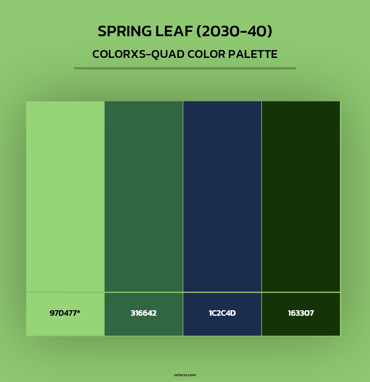 Spring Leaf (2030-40) - Colorxs Quad Palette