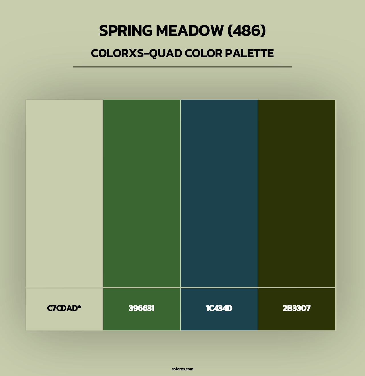 Spring Meadow (486) - Colorxs Quad Palette