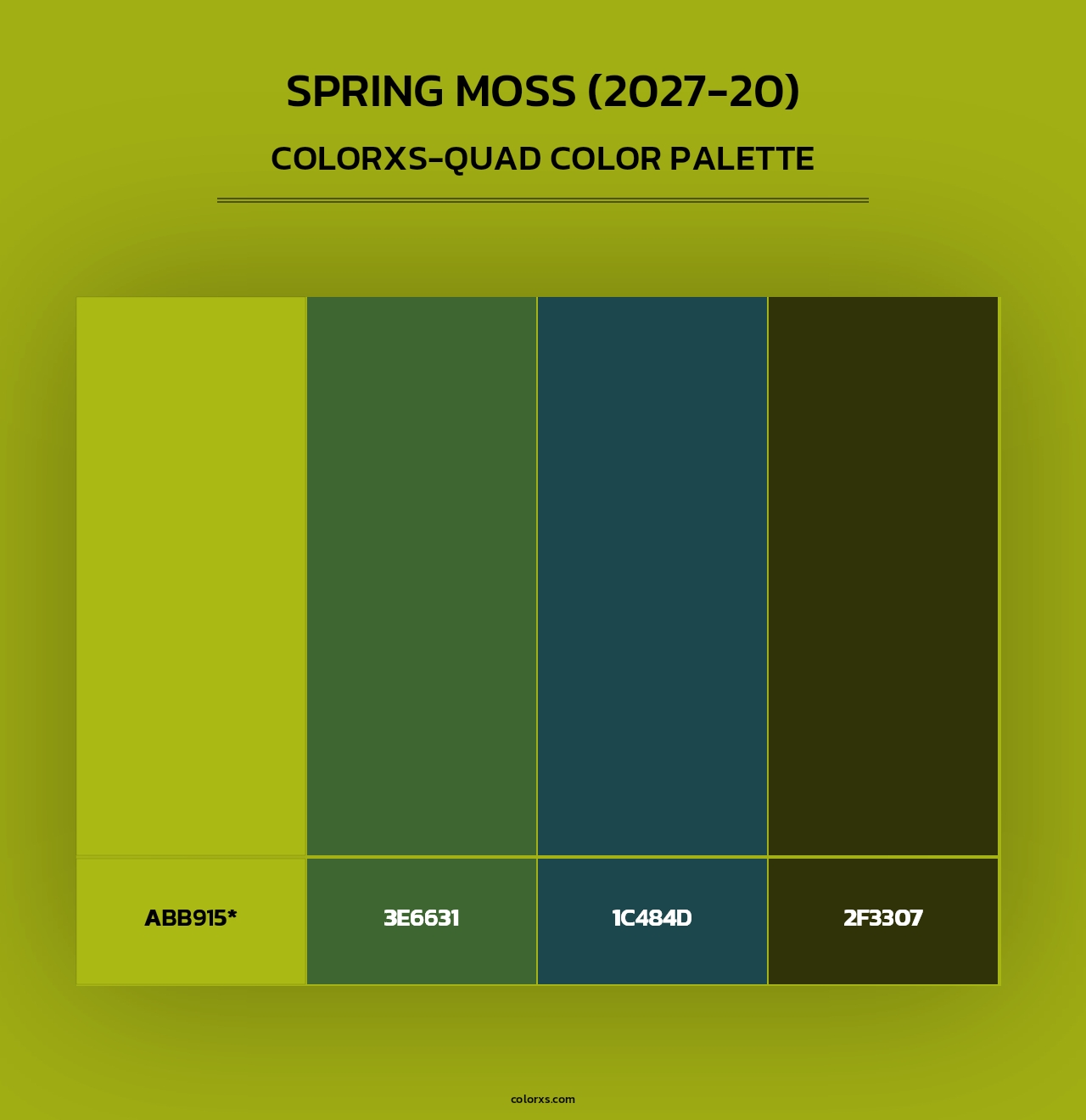 Spring Moss (2027-20) - Colorxs Quad Palette