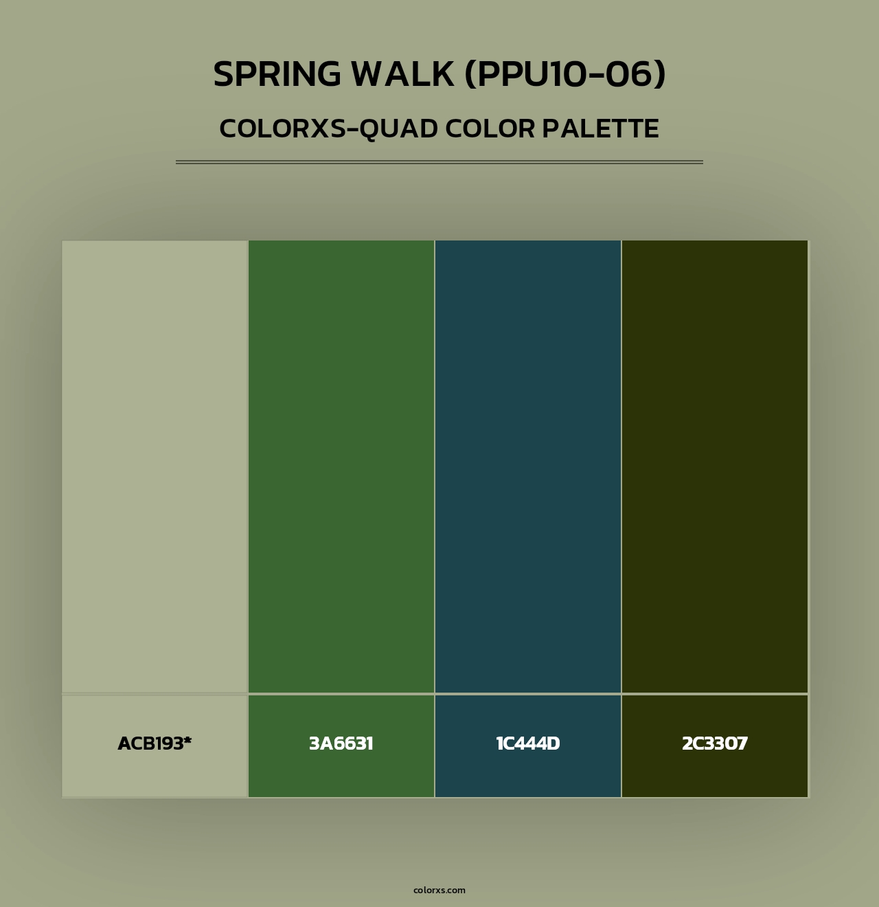 Spring Walk (PPU10-06) - Colorxs Quad Palette