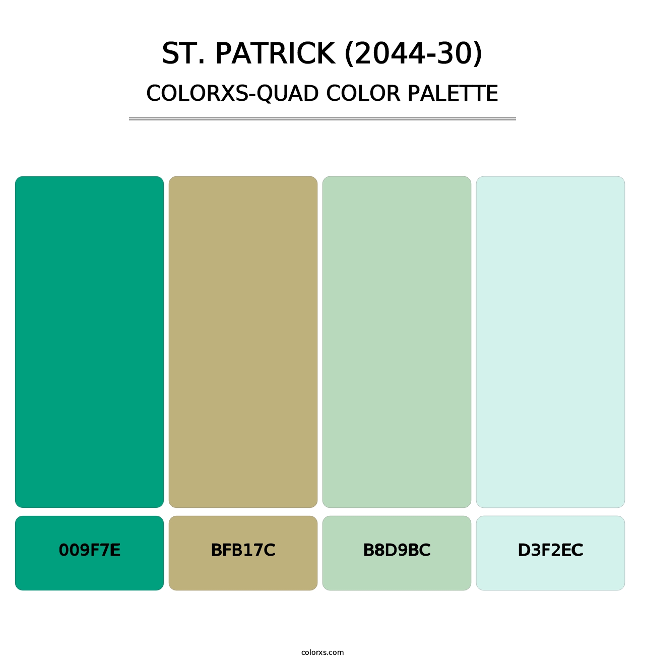 St. Patrick (2044-30) - Colorxs Quad Palette