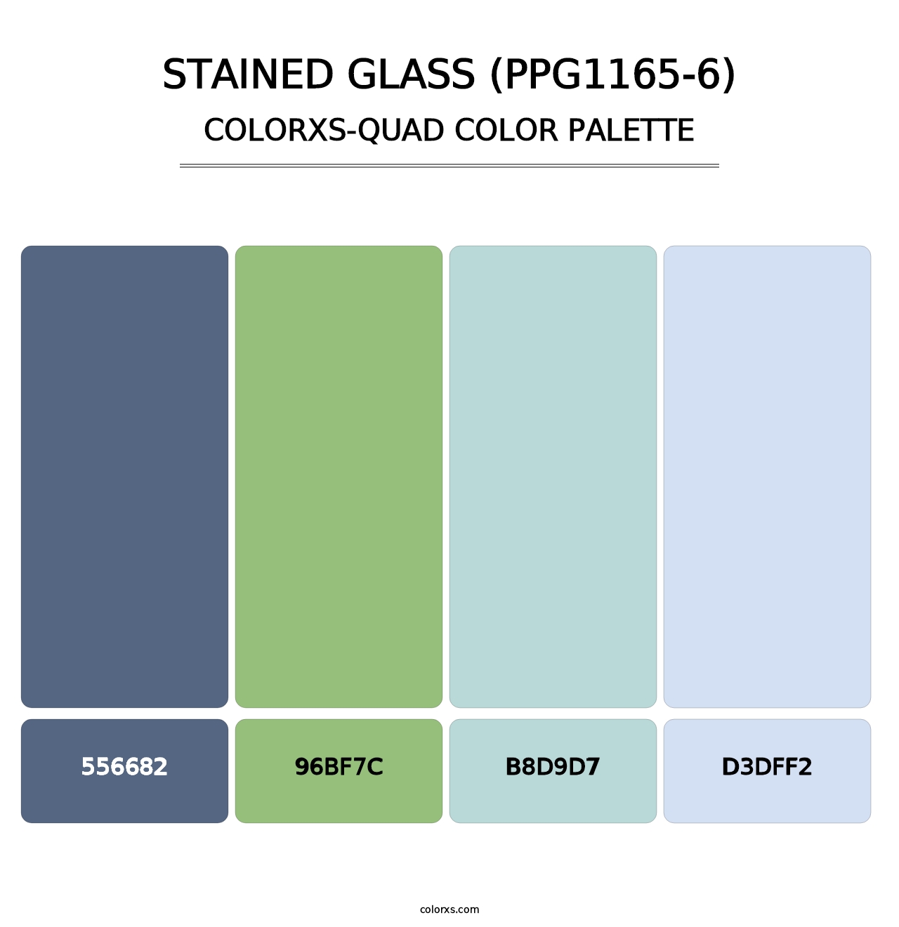 Stained Glass (PPG1165-6) - Colorxs Quad Palette
