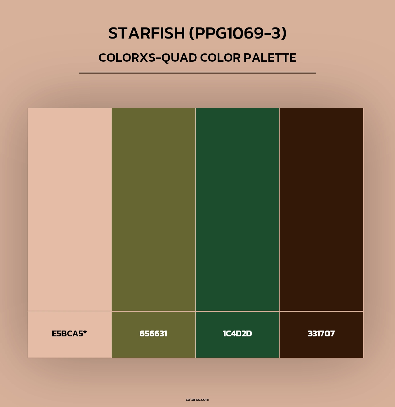Starfish (PPG1069-3) - Colorxs Quad Palette