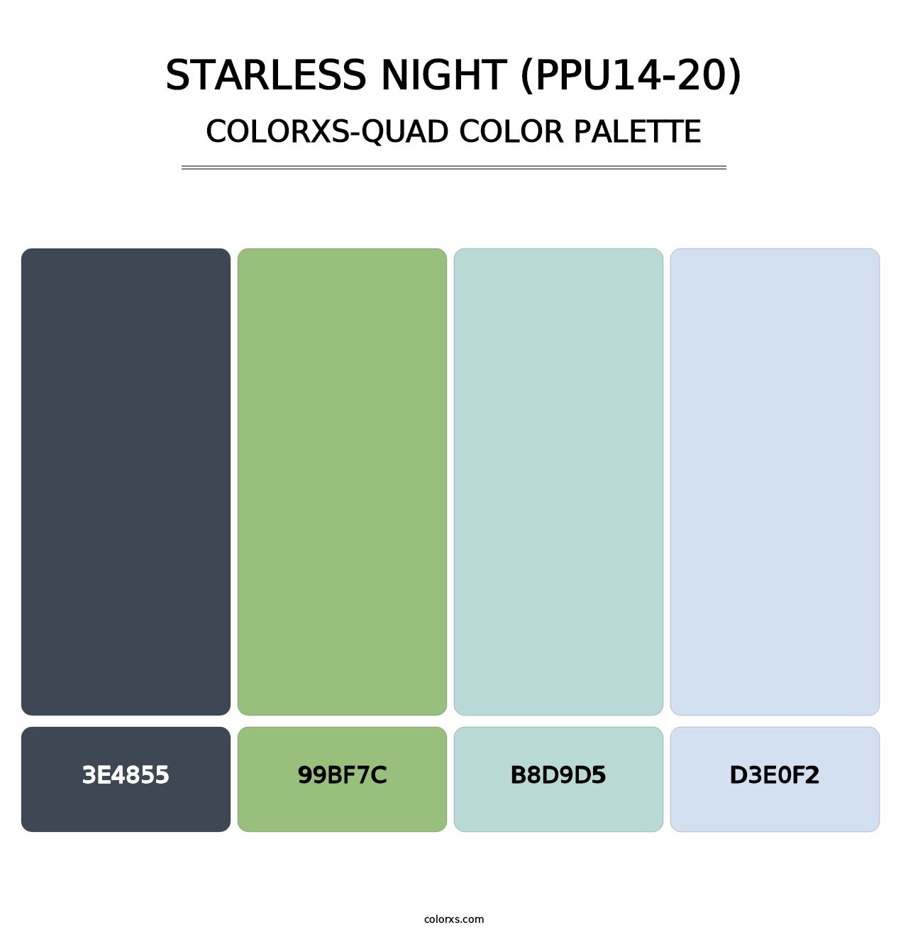 Starless Night (PPU14-20) - Colorxs Quad Palette