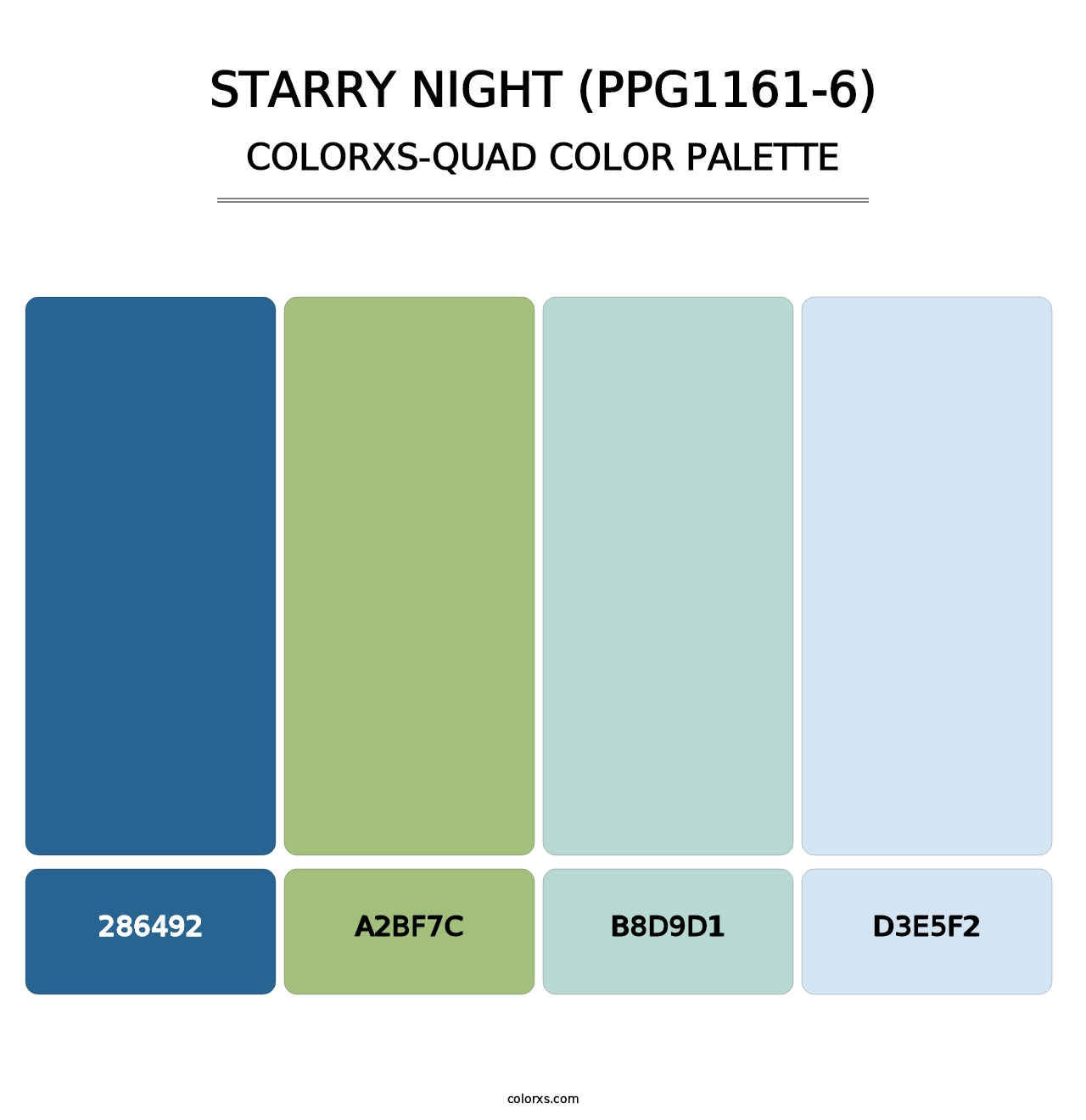 Starry Night (PPG1161-6) - Colorxs Quad Palette