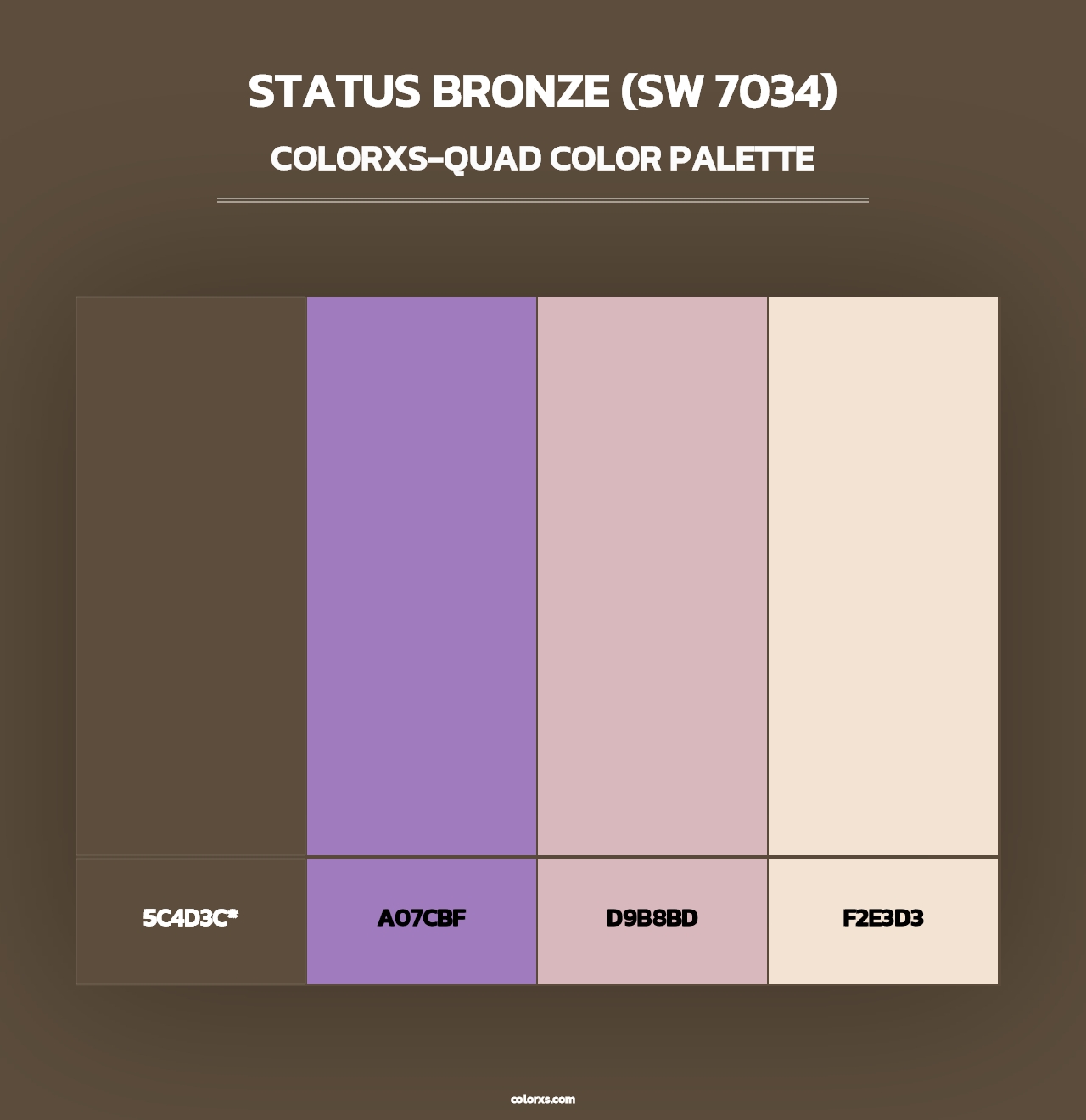 Status Bronze (SW 7034) - Colorxs Quad Palette