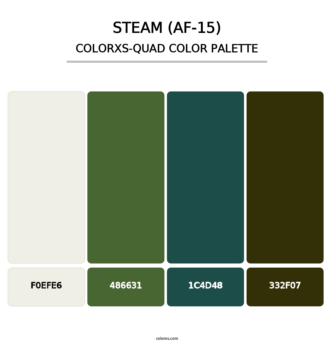 Steam (AF-15) - Colorxs Quad Palette