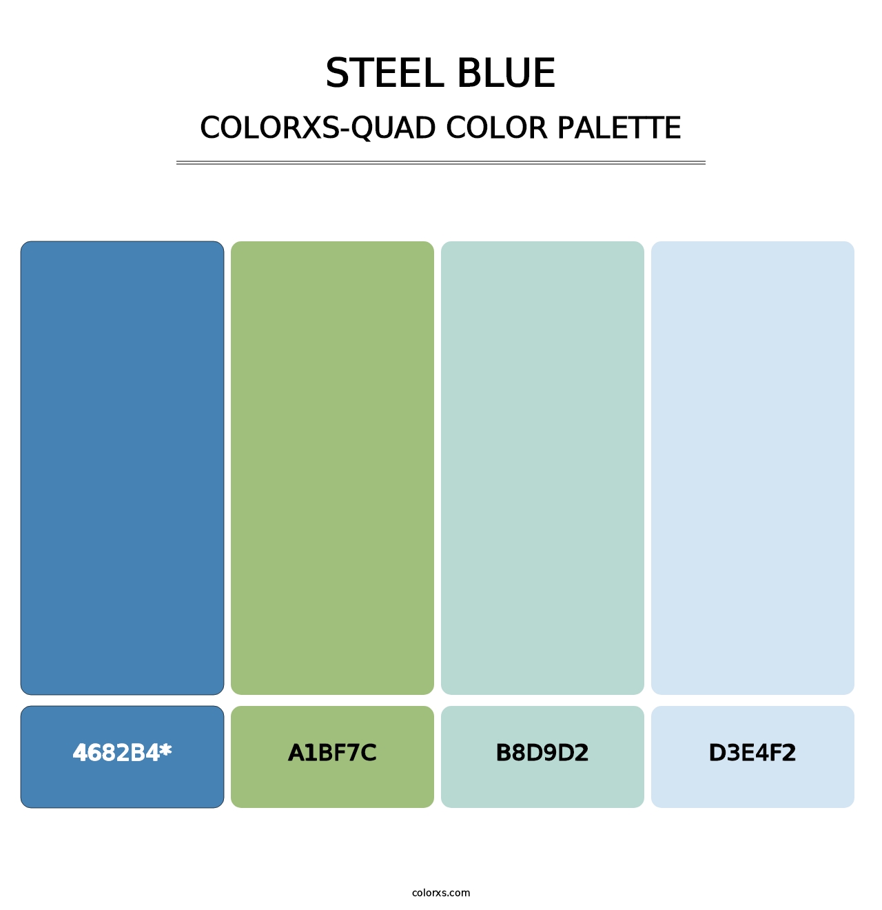 Steel Blue - Colorxs Quad Palette