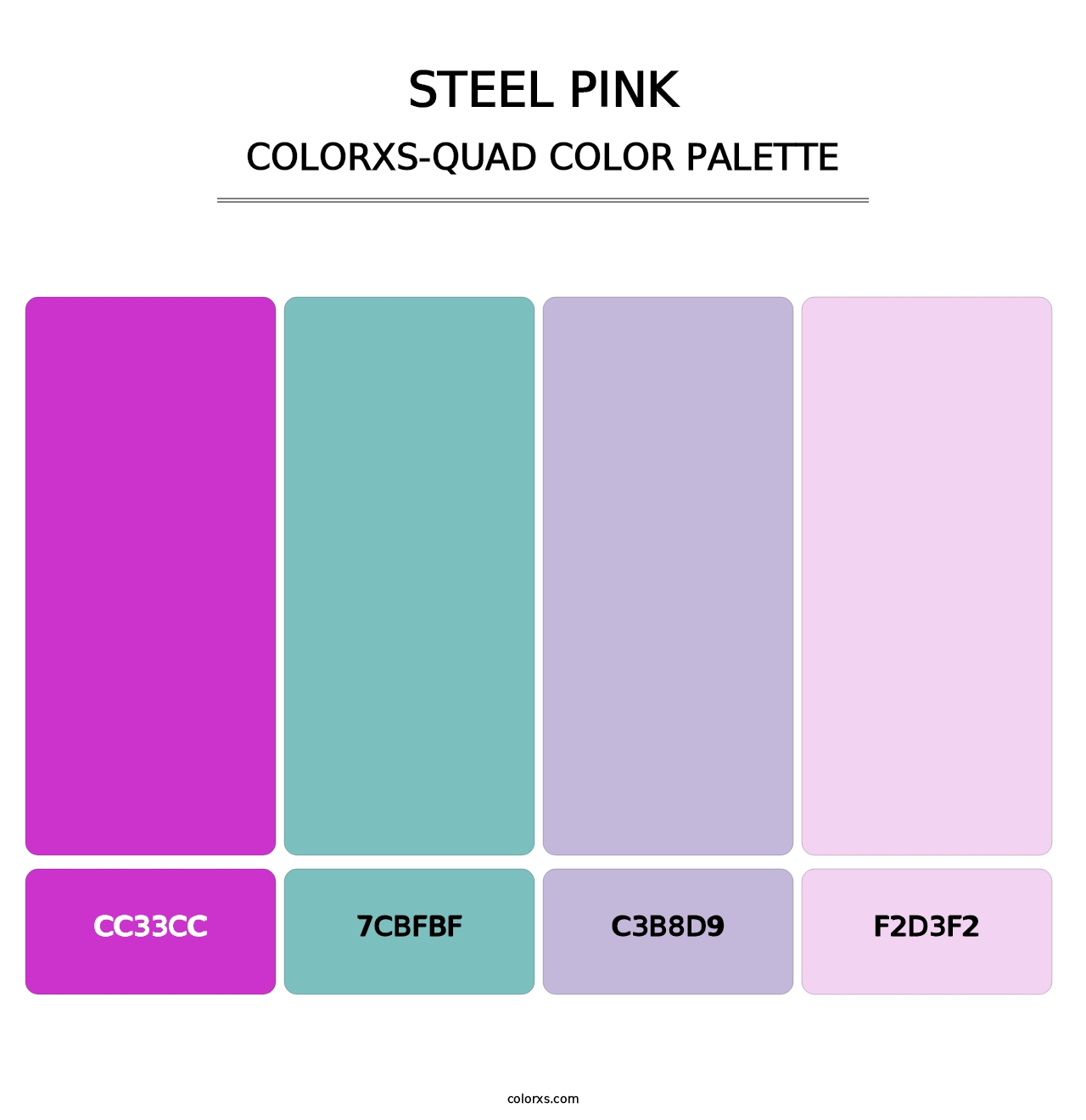 Steel Pink - Colorxs Quad Palette