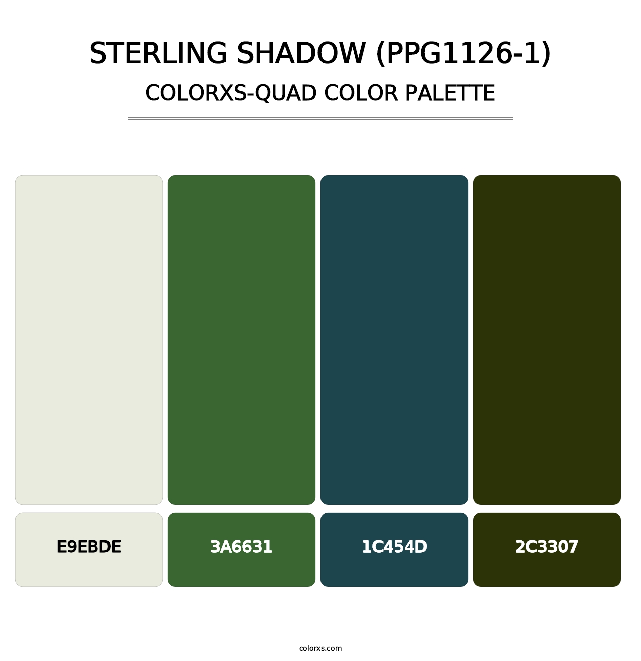 Sterling Shadow (PPG1126-1) - Colorxs Quad Palette