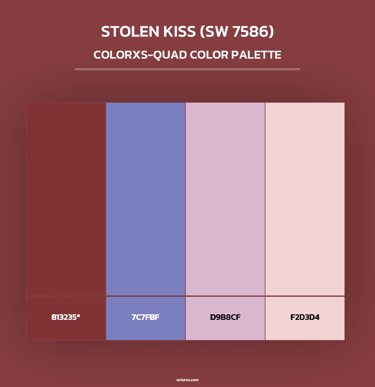 Stolen Kiss (SW 7586) - Colorxs Quad Palette