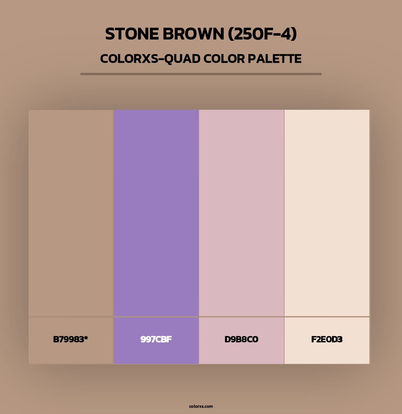 Stone Brown (250F-4) - Colorxs Quad Palette