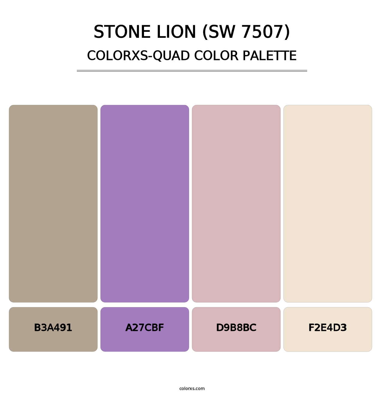Stone Lion (SW 7507) - Colorxs Quad Palette