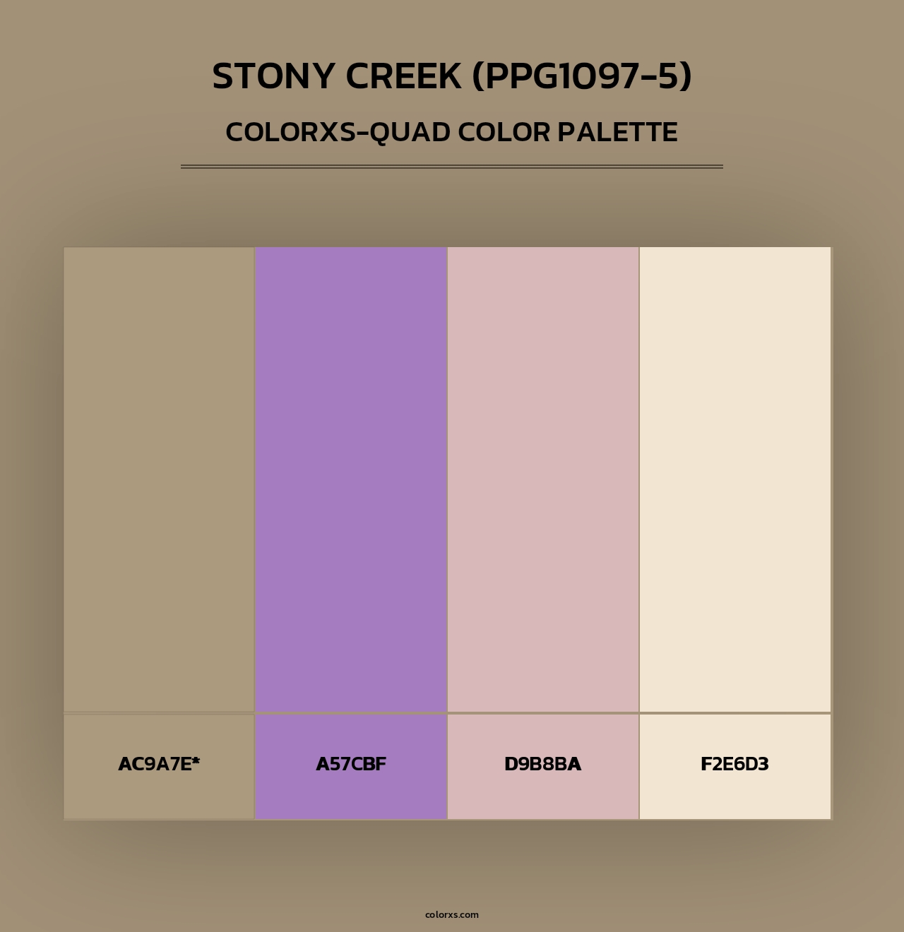 Stony Creek (PPG1097-5) - Colorxs Quad Palette