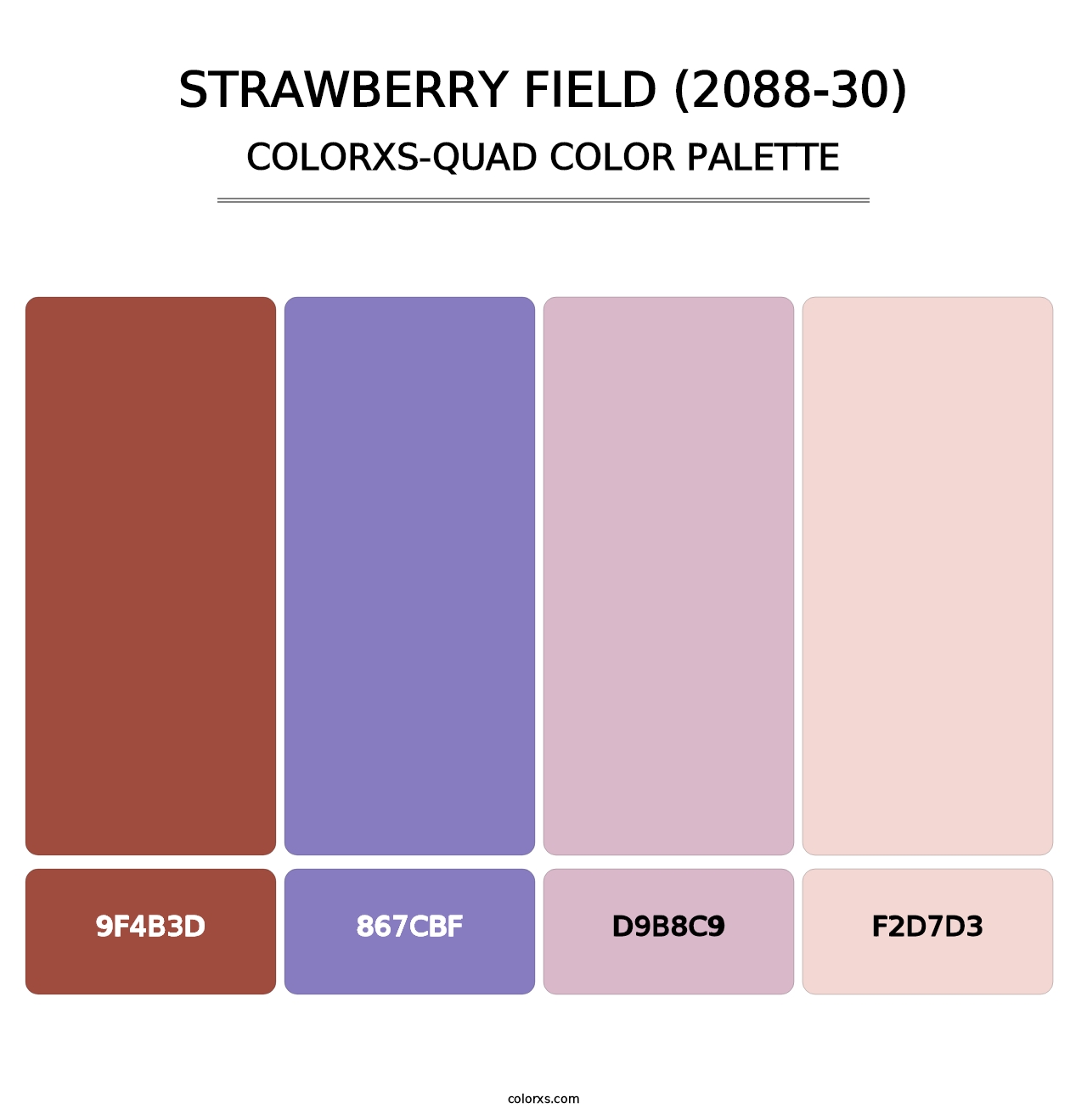 Strawberry Field (2088-30) - Colorxs Quad Palette