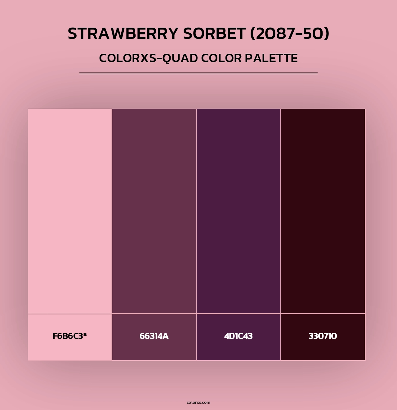 Strawberry Sorbet (2087-50) - Colorxs Quad Palette