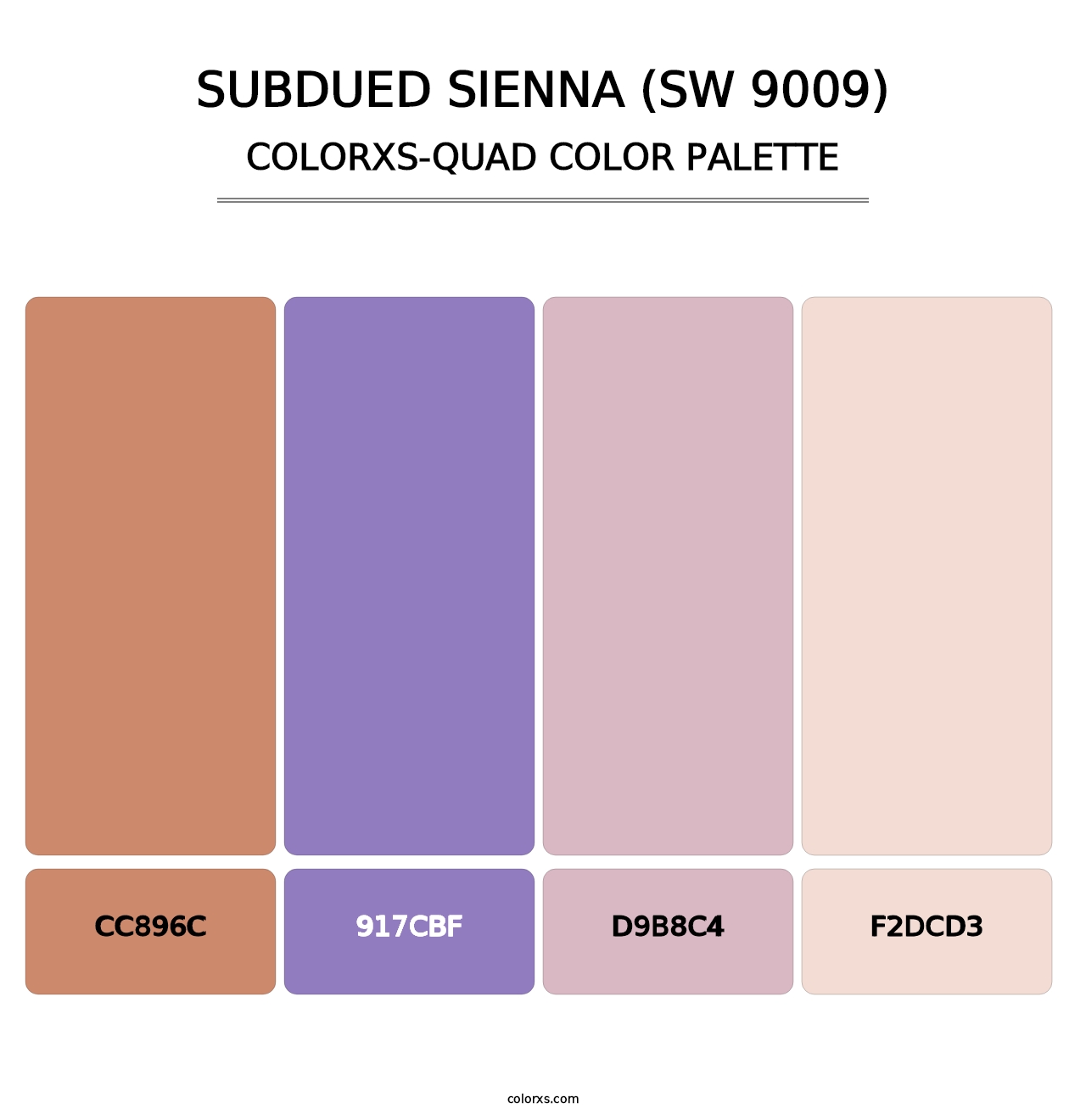 Subdued Sienna (SW 9009) - Colorxs Quad Palette