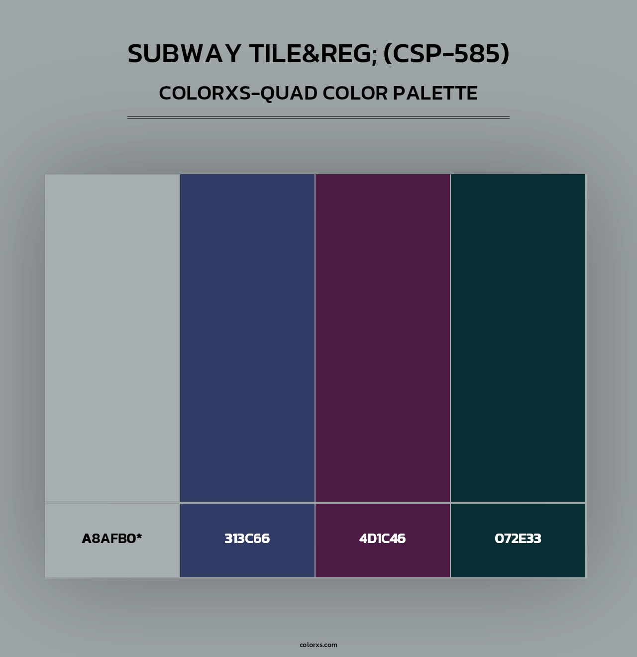 Subway Tile&reg; (CSP-585) - Colorxs Quad Palette