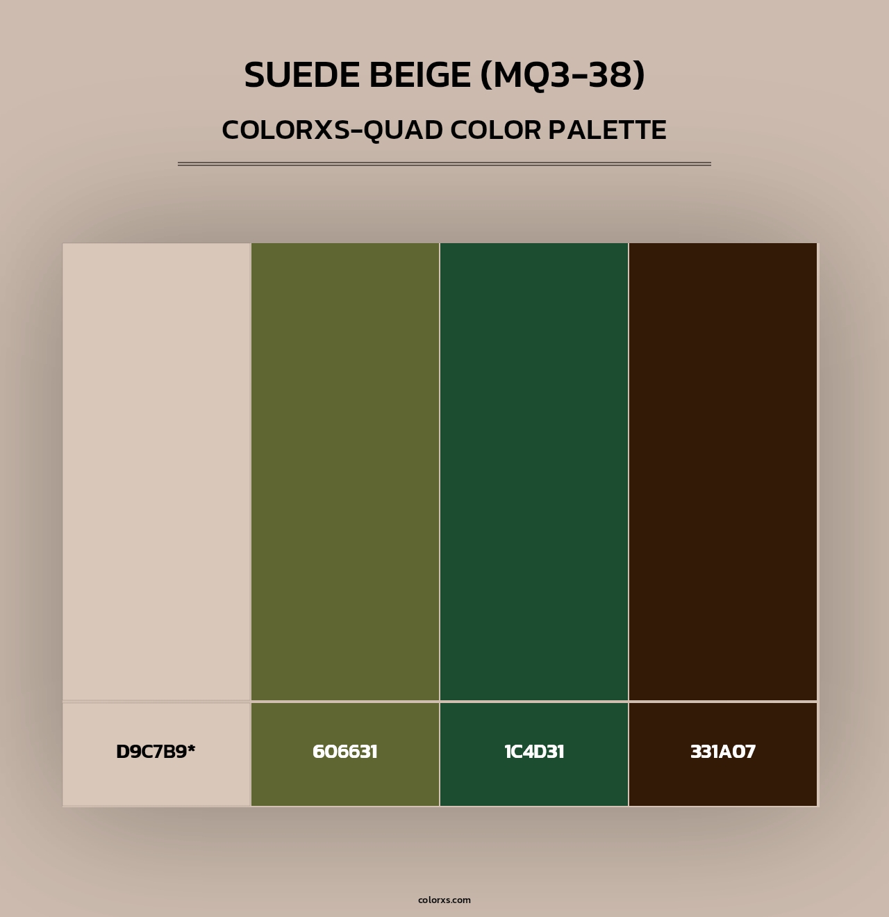 Suede Beige (MQ3-38) - Colorxs Quad Palette