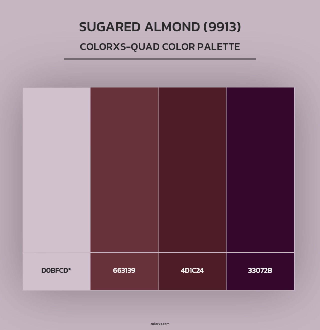 Sugared Almond (9913) - Colorxs Quad Palette