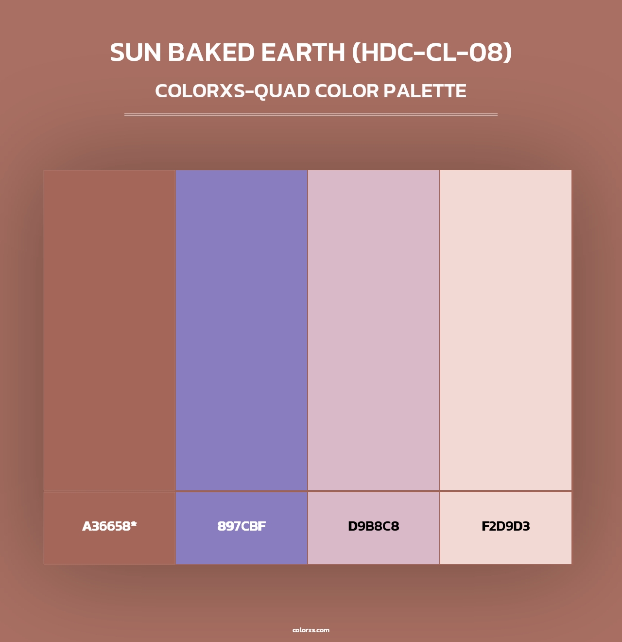 Sun Baked Earth (HDC-CL-08) - Colorxs Quad Palette