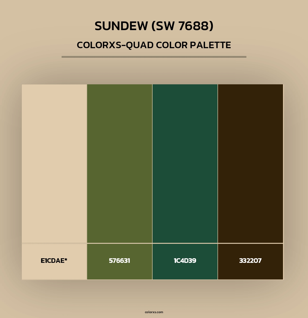 Sundew (SW 7688) - Colorxs Quad Palette