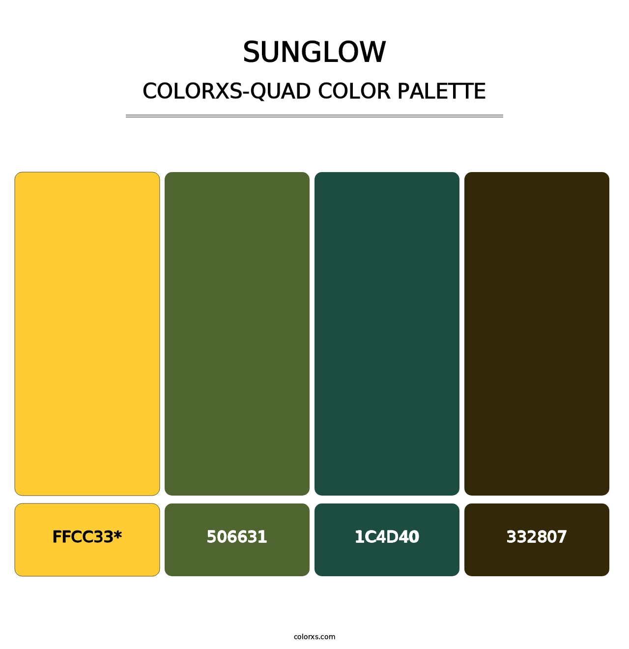 Sunglow - Colorxs Quad Palette