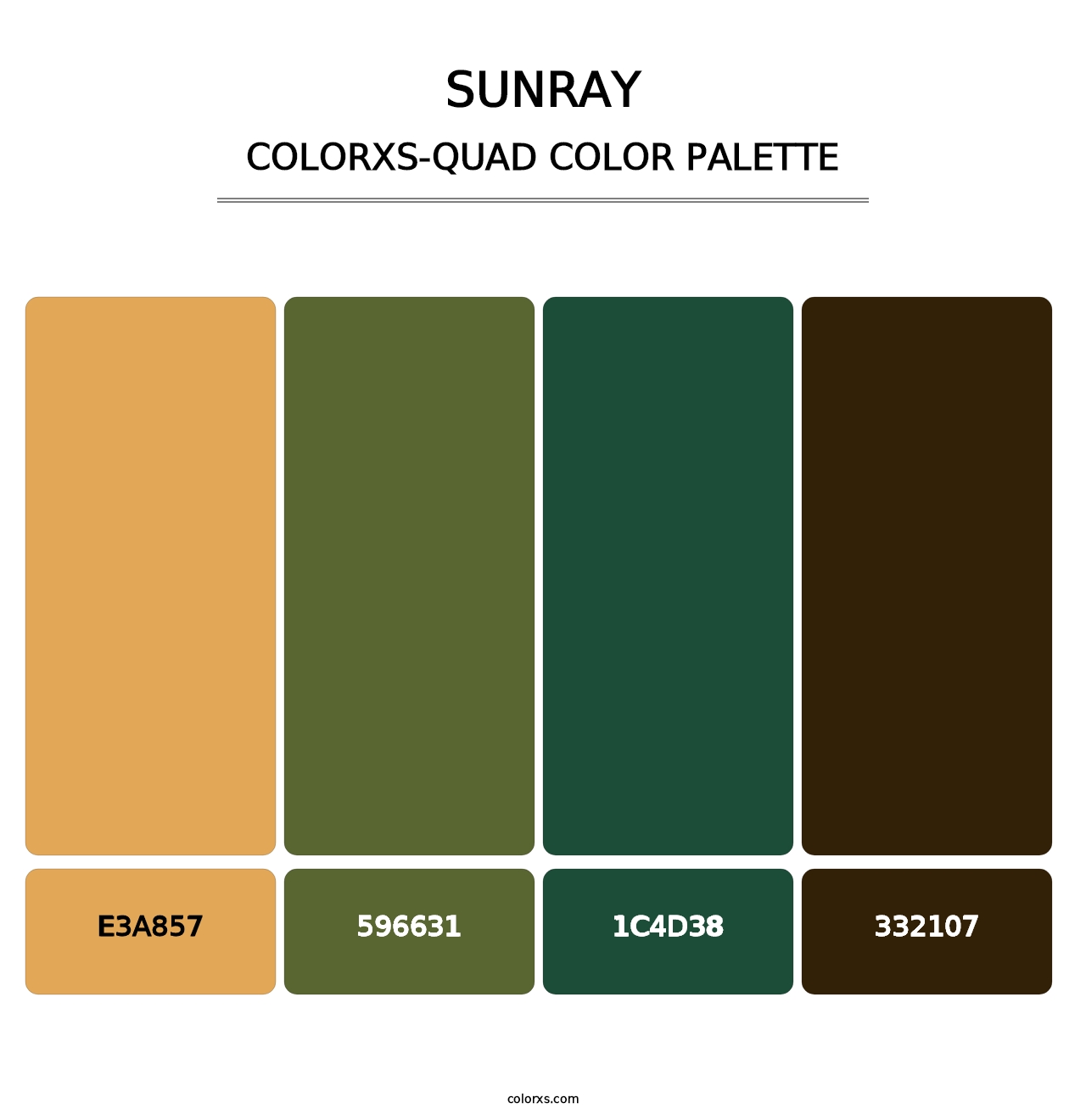 Sunray - Colorxs Quad Palette