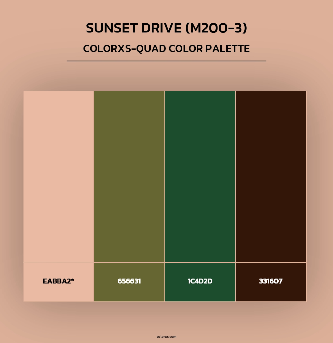 Sunset Drive (M200-3) - Colorxs Quad Palette