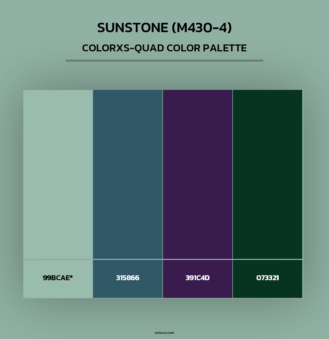 Sunstone (M430-4) - Colorxs Quad Palette