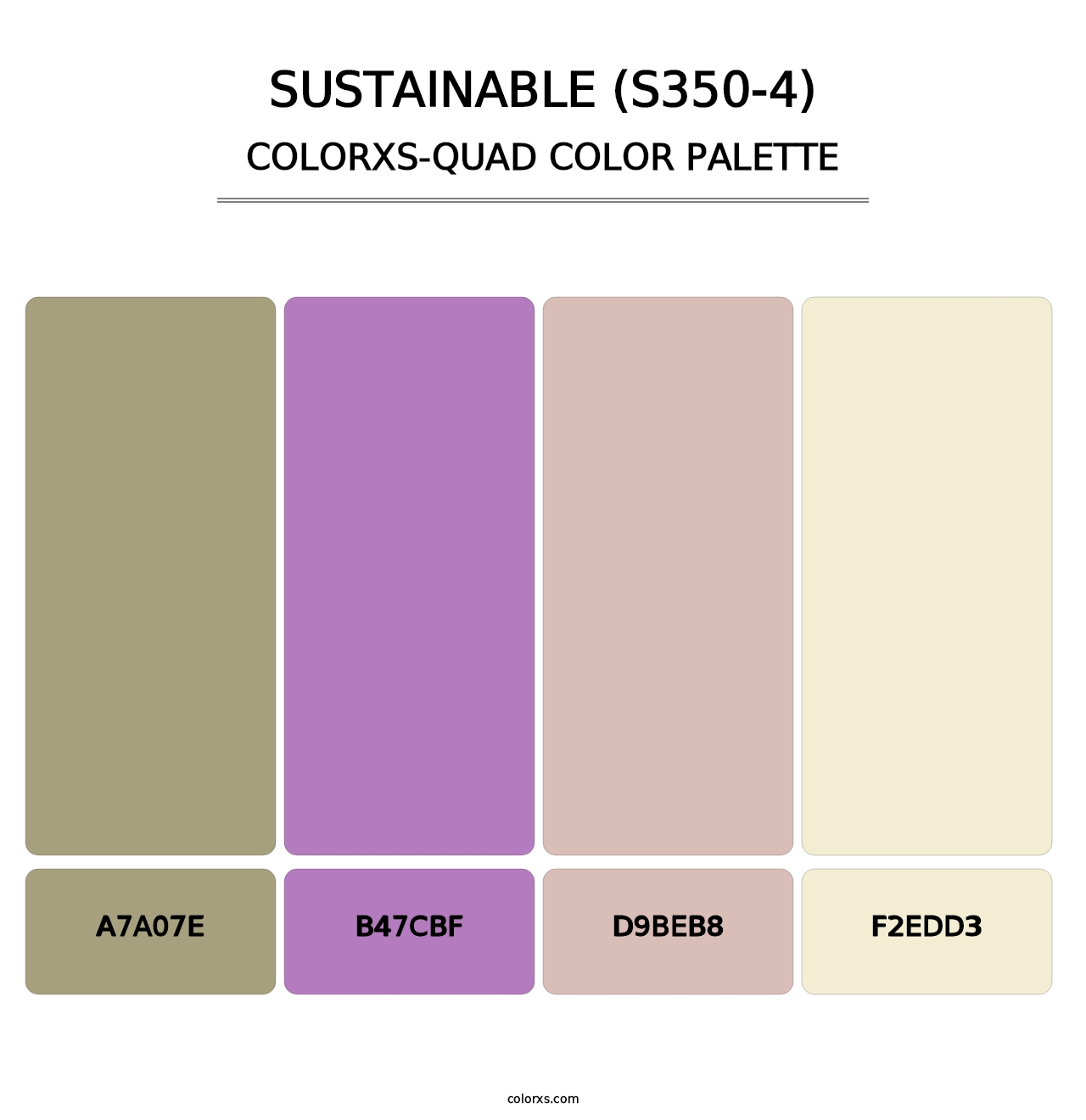 Sustainable (S350-4) - Colorxs Quad Palette