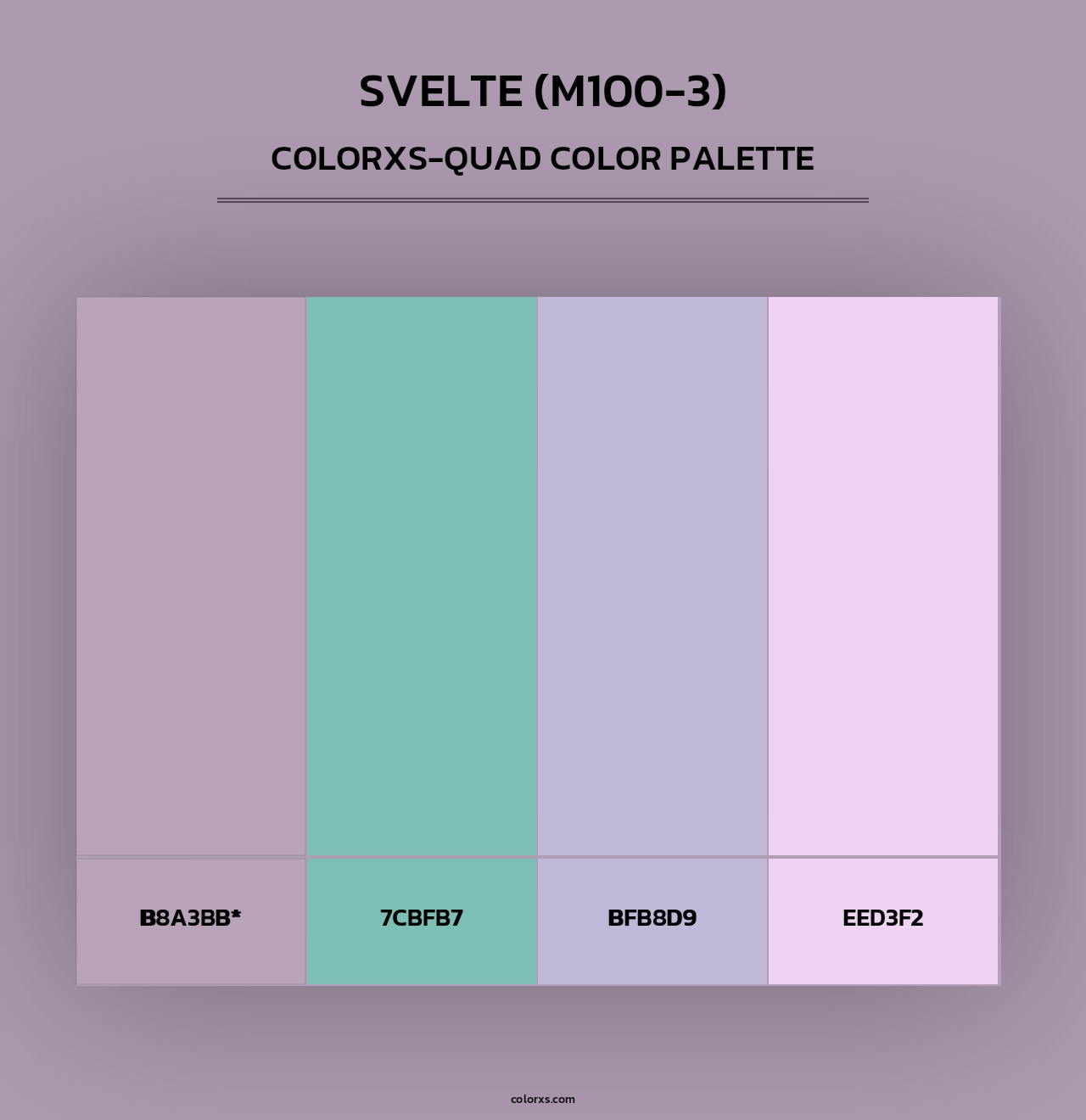 Svelte (M100-3) - Colorxs Quad Palette