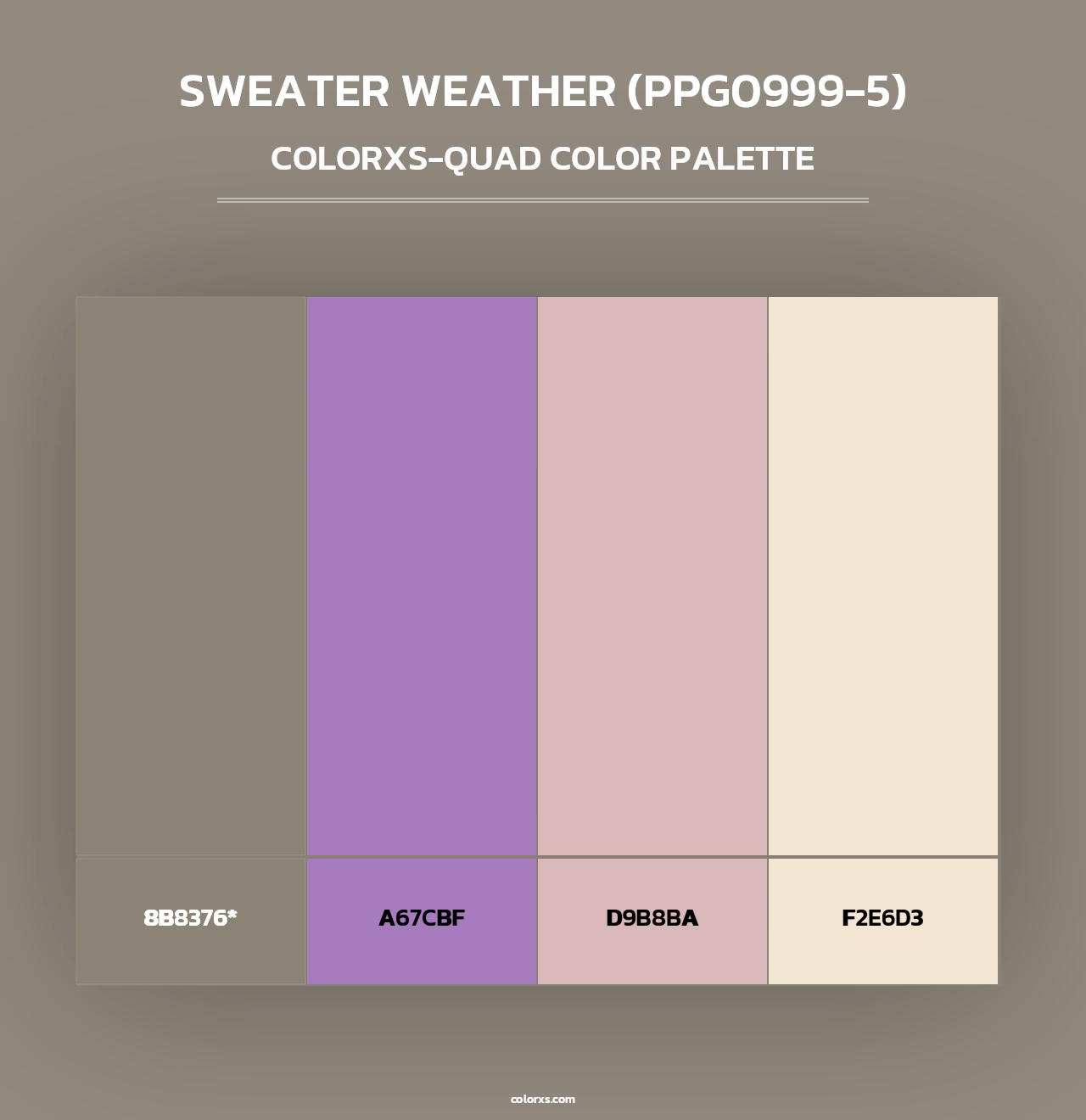 Sweater Weather (PPG0999-5) - Colorxs Quad Palette