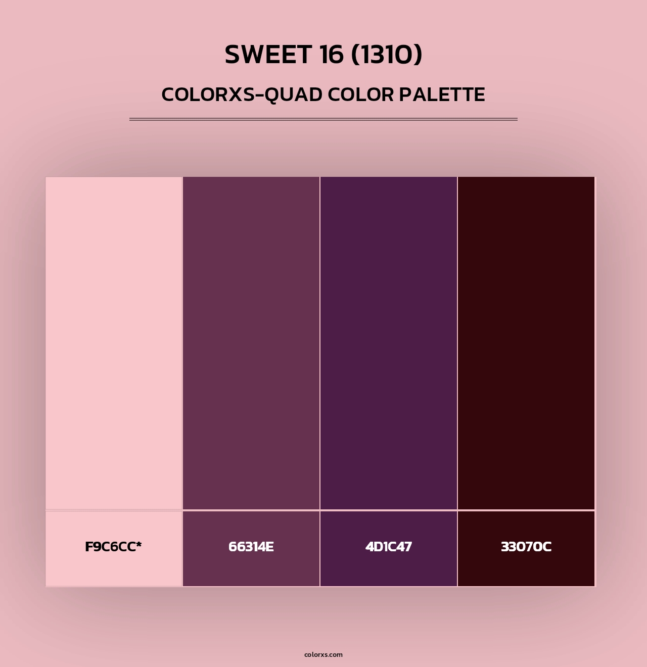 Sweet 16 (1310) - Colorxs Quad Palette