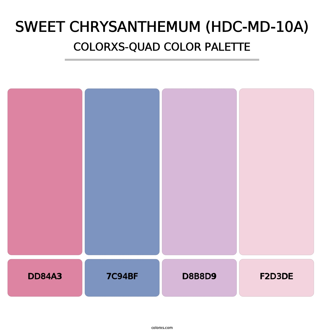 Sweet Chrysanthemum (HDC-MD-10A) - Colorxs Quad Palette