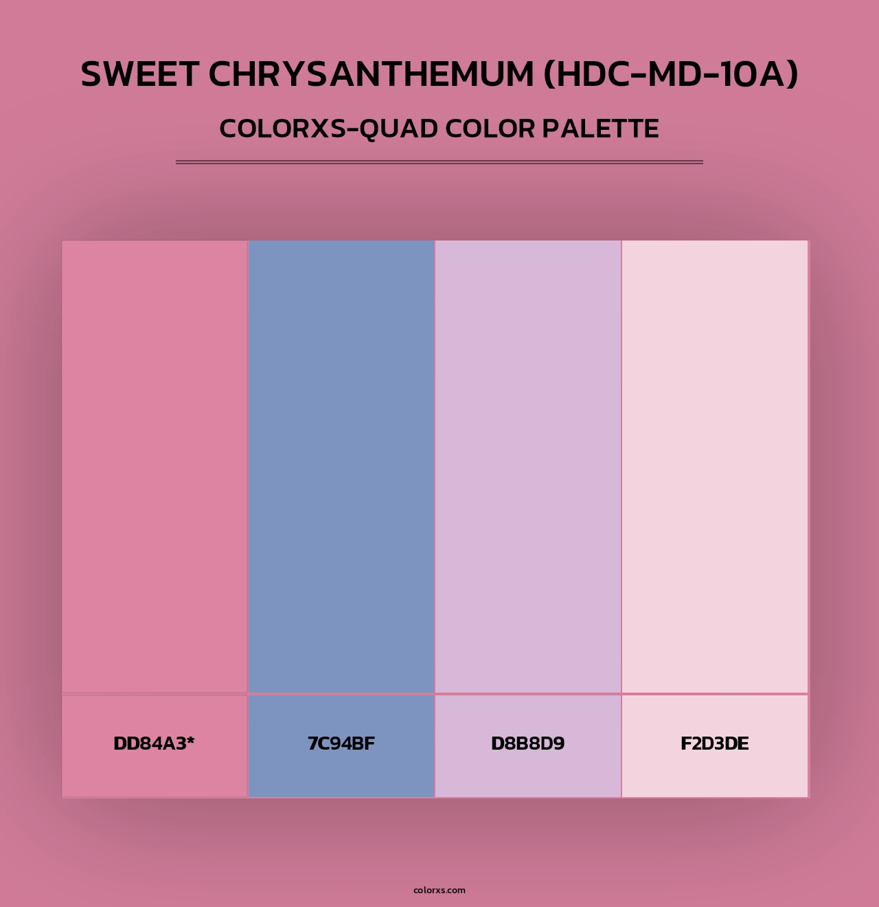 Sweet Chrysanthemum (HDC-MD-10A) - Colorxs Quad Palette