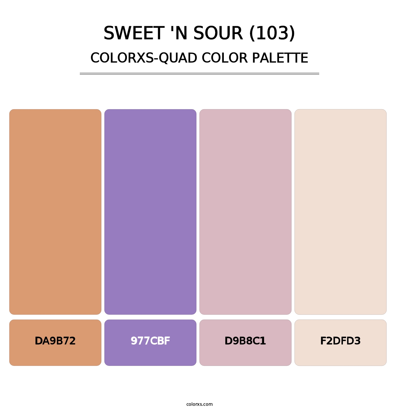 Sweet 'n Sour (103) - Colorxs Quad Palette