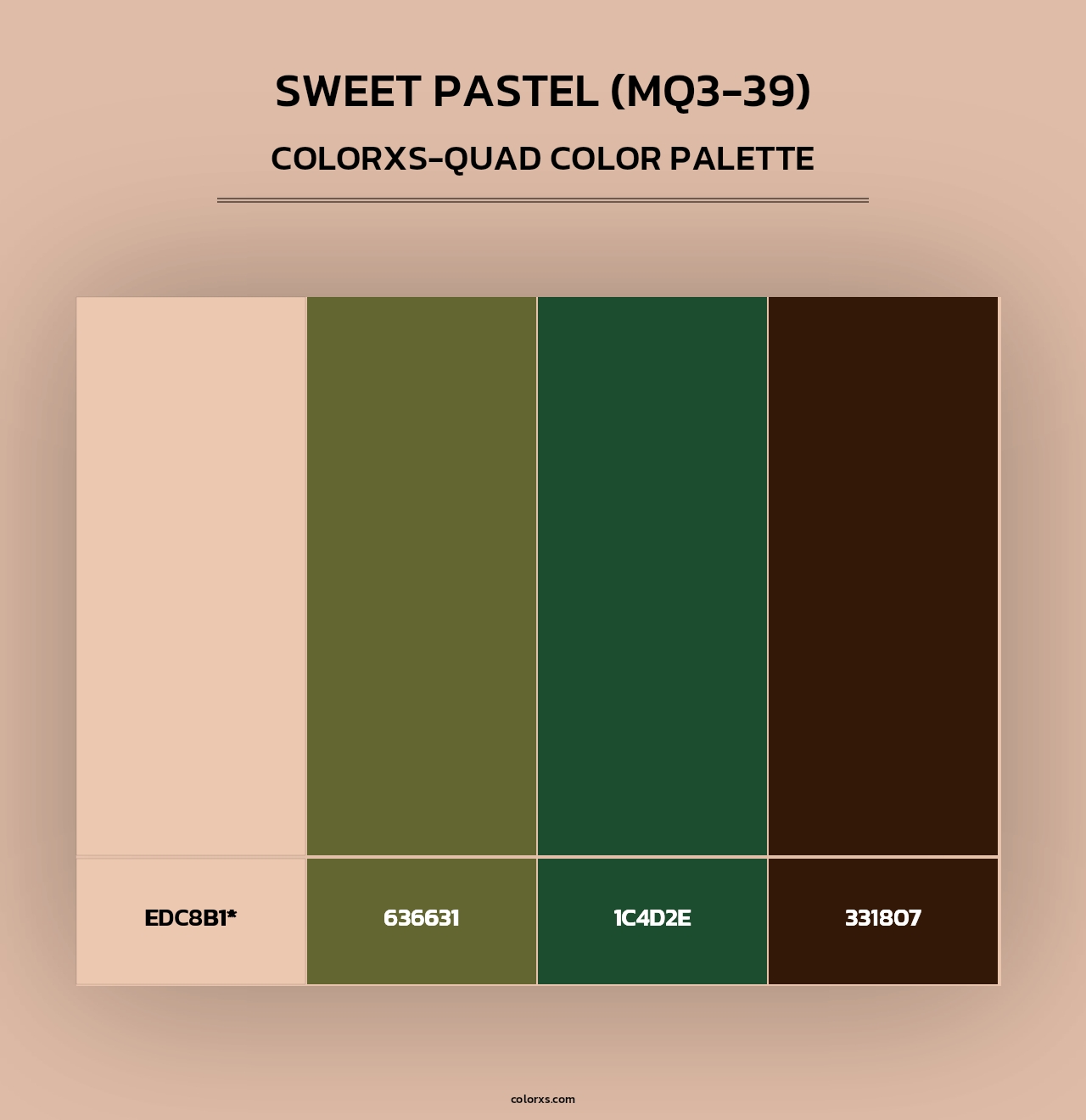 Sweet Pastel (MQ3-39) - Colorxs Quad Palette