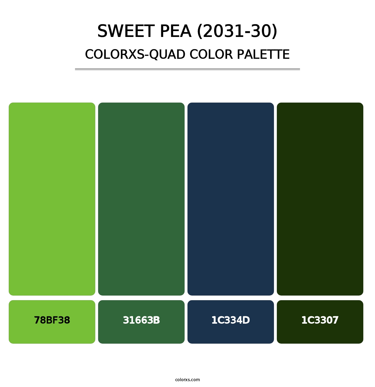 Sweet Pea (2031-30) - Colorxs Quad Palette