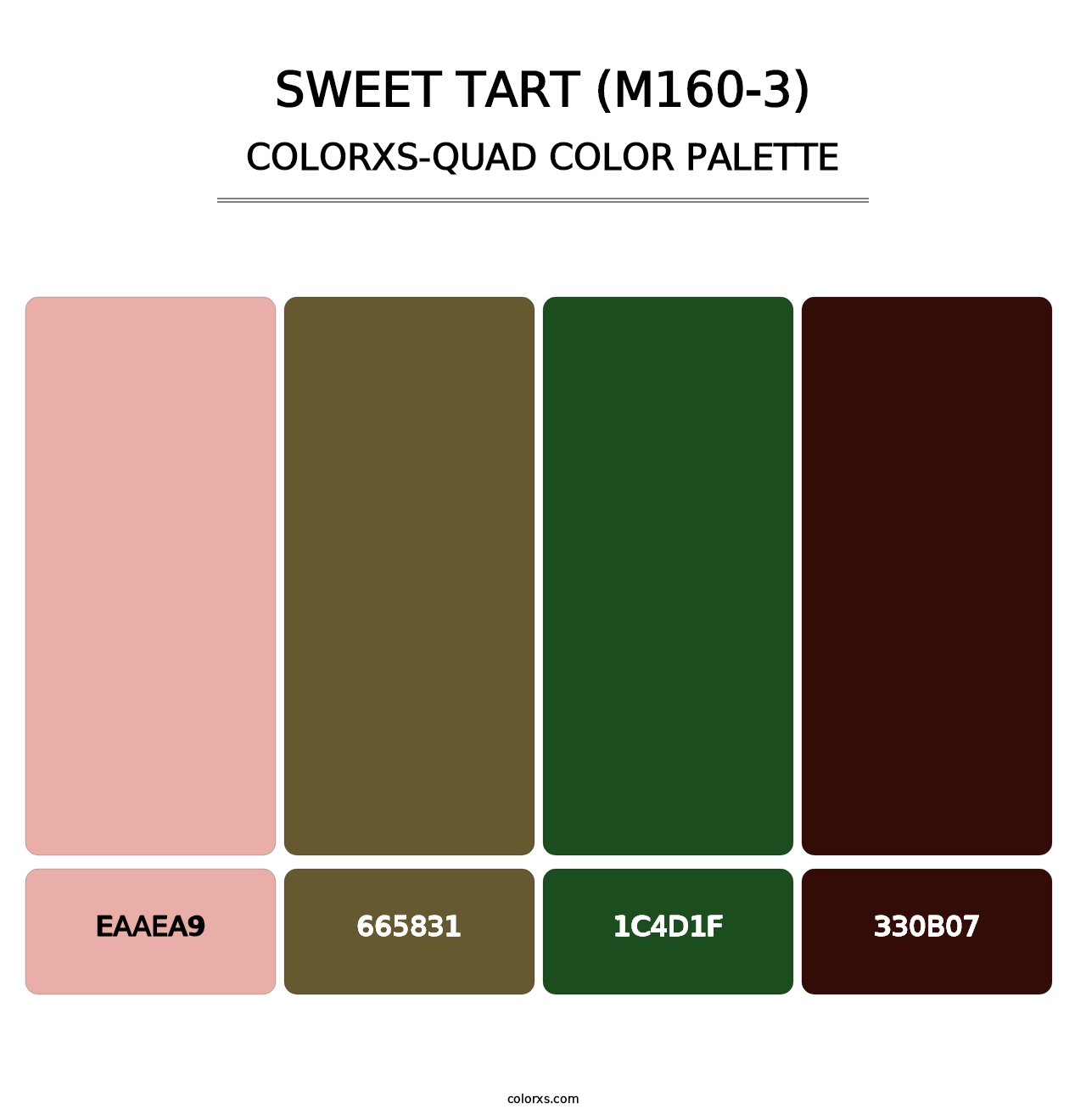 Sweet Tart (M160-3) - Colorxs Quad Palette