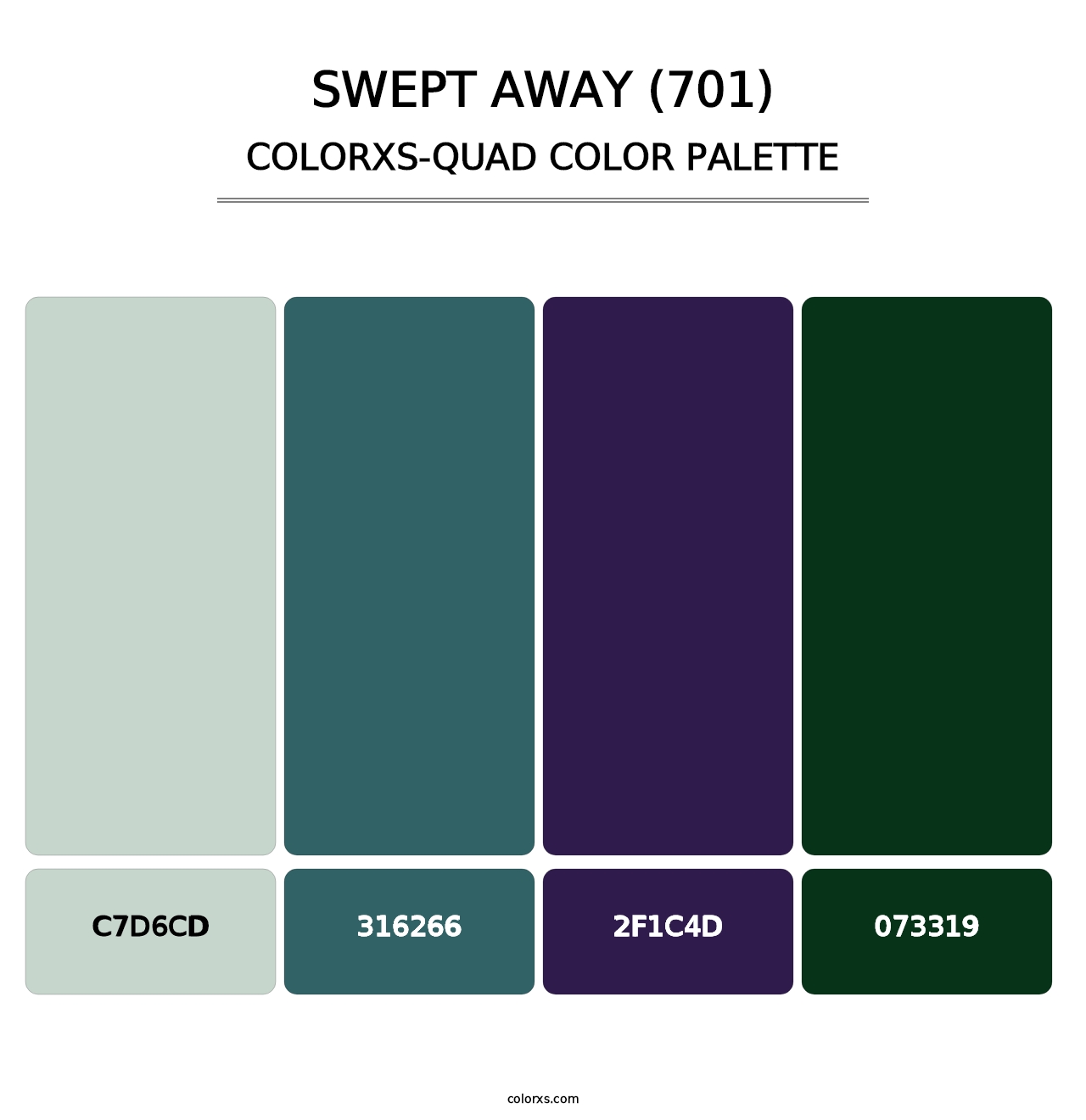 Swept Away (701) - Colorxs Quad Palette