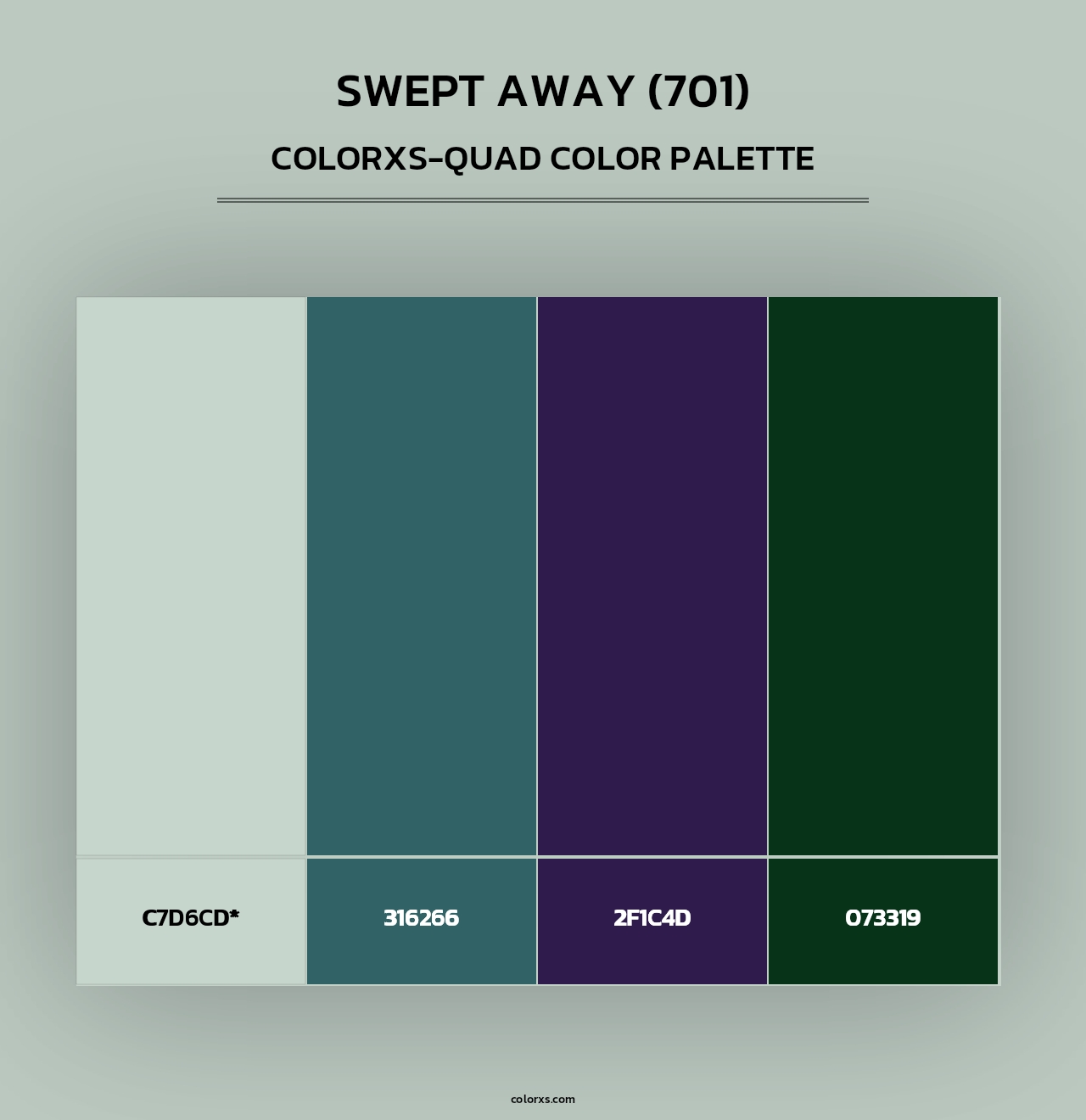 Swept Away (701) - Colorxs Quad Palette
