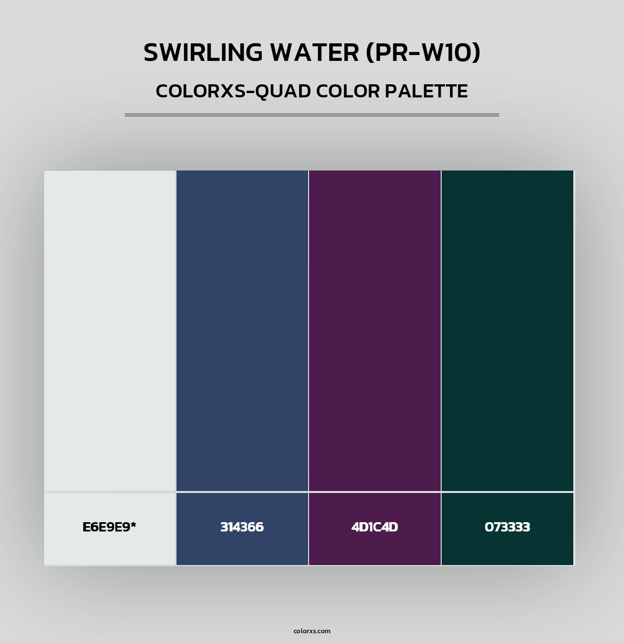 Swirling Water (PR-W10) - Colorxs Quad Palette